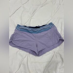 Lululemon purple speed up shorts